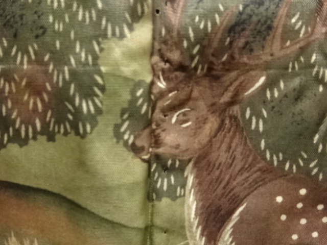 JAPANESE KIMONO / ANTIQUE MENS HAORI / DEER (lining)